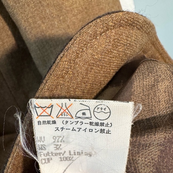 Rena Lange Tan Virgin Wool Cammello Blazer Jacket Womens Size 8 - Picture 6 of 7